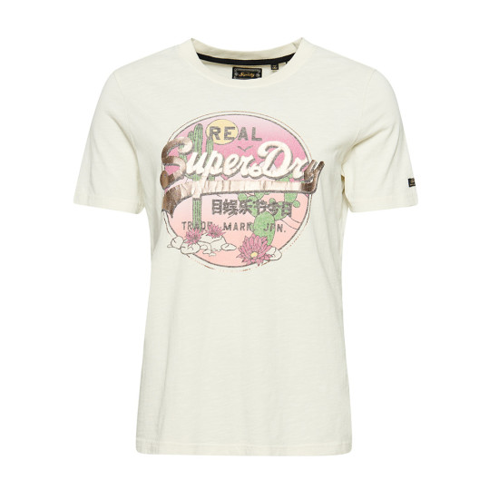 Superdry Γυναικεία κοντομάνικη μπλούζα Vintage Logo Narrative T-Shirt